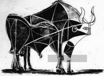 Schwarz weiß Werke - Der Bull State V 1945 schwarz weiß Picasso